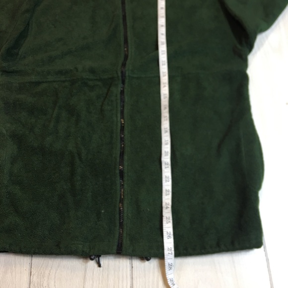 Alpine Tek by Palmetto's Fleece Pullover Women’s M Full Zip Green Cozy - Picture 5 of 8
